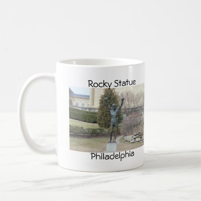 Taza De Café Estatua rocosa Philadelphia (Izquierda)