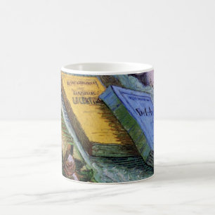 Taza De Café Estatuilla de yeso Rosa y Novelas Vincent van Gogh