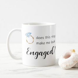 Taza De Café ¿Este anillo me hace parecer un Boda gracioso invo