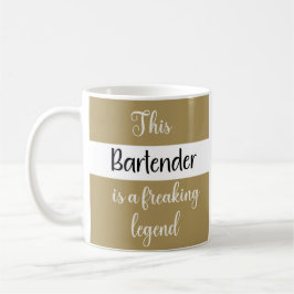 Taza De Café Este barman es una verdadera leyenda — Regalo dive