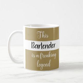 Taza De Café Este barman es una verdadera leyenda — Regalo dive