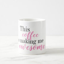 Este café me está haciendo la taza impresionante