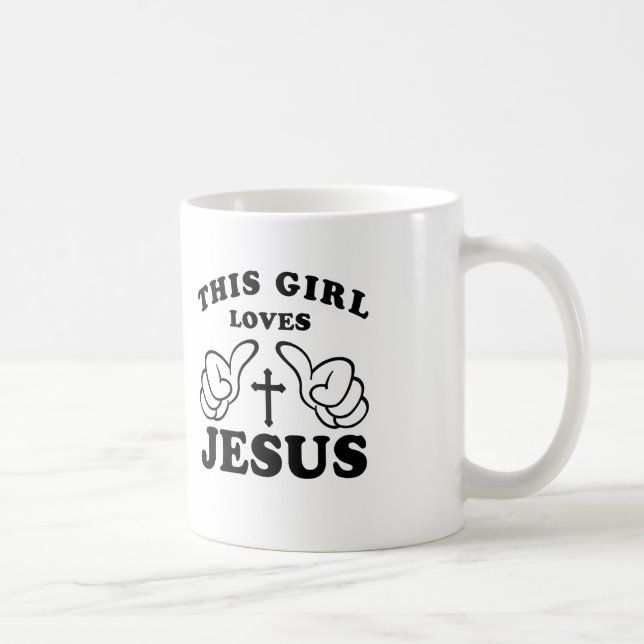 TAZA DE CAFÉ ESTE CHICA AMA A JESÚS (Derecha)