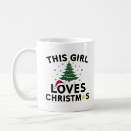 Taza De Café Este chica ama navidad