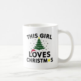 Taza De Café Este chica ama navidad
