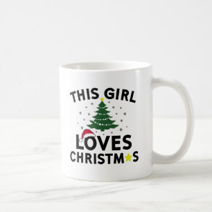Taza De Café Este chica ama navidad