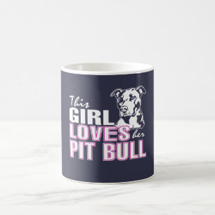 Taza De Café Este chica ama su PITBULL