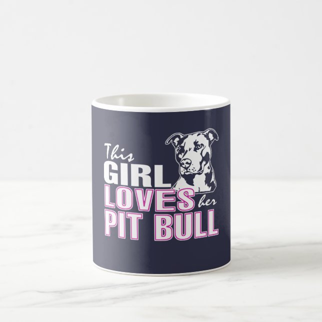 Taza De Café Este chica ama su PITBULL (Centro)