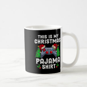Taza De Café Este es el video de Pajama Santa Hat Gamer de mis 