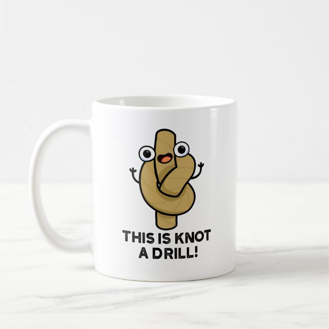 Taza De Café Este Es Knot A Driny Grope Pun (Izquierda)