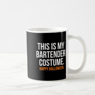 Taza De Café Este es mi disfraz de barman divertido Halloween