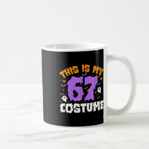 Taza De Café Este Es Mi Disfraz De Halloween 67 Número 6 7 Meme