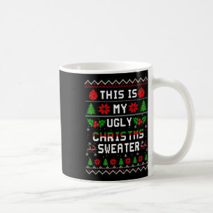 Taza De Café Este Es Mi Divertido Regalo De Navidad Feo De Navi