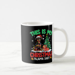 Taza De Café Este Es Mi Navidad Pajama Doberman Perro Lover Xma
