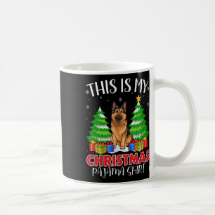 Taza De Café Este Es Mi Navidad Pajama German Shepherd Dog Xm