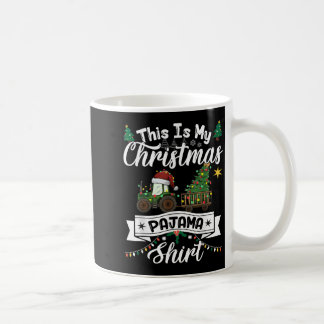 Taza De Café Este Es Mi Navidad Pajama Shirt Light Tractor Fa