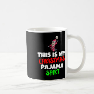 Taza De Café Este Es Mi Navidad Pajama T Santa Volleyball Gif