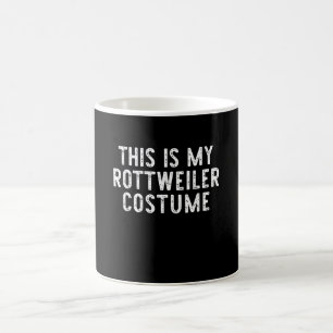 Taza De Café Este Es Mi Perro Rottweiler Costume Halloween Lazy