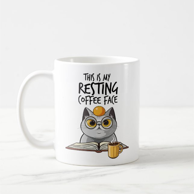 Taza De Café Este Es Mi Rostro De Café Descanso (Izquierda)