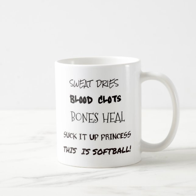 Taza De Café Éste es softball. Chúpelo encima de princesa (Derecha)