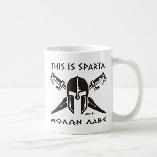 Taza De Café Éste es Sparta - Molon Lave - negro