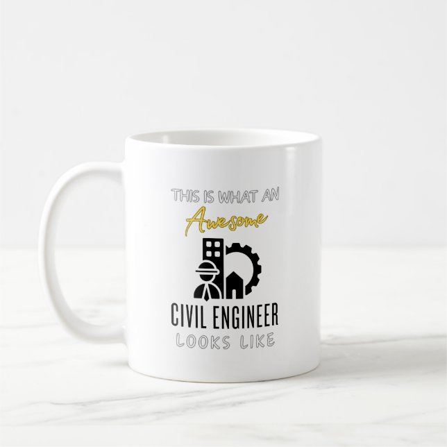 Taza De Café Este es un ingeniero civil increíble (Izquierda)