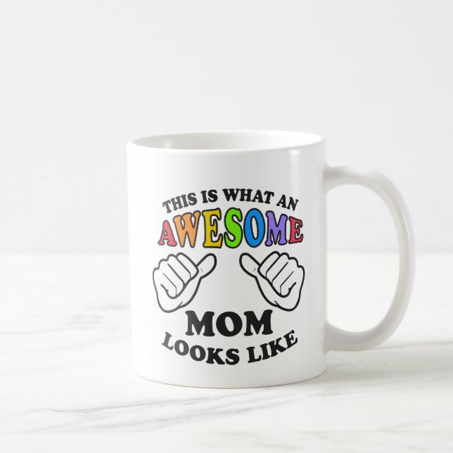 Taza De Café Éste es una qué mamá lesbiana impresionante parece (Derecha)