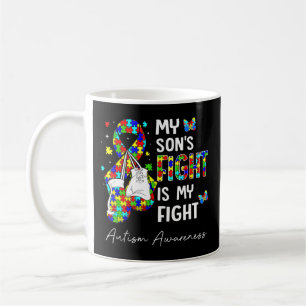 Taza De Café Este gran padre gráfico, madre y puño de niño