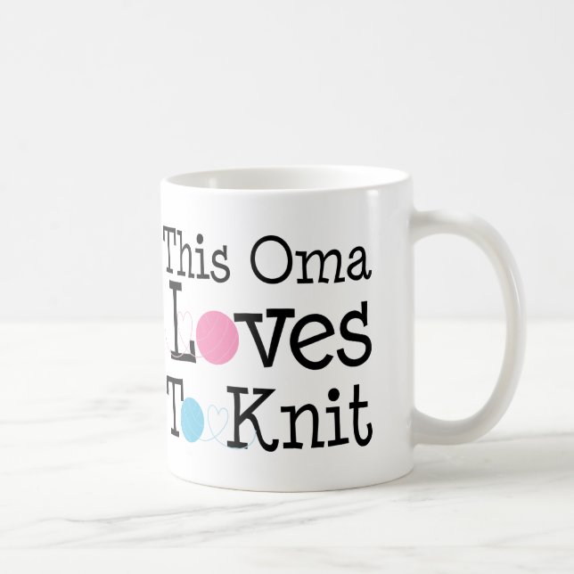 Taza De Café Este Oma ama hacer punto el regalo (Derecha)