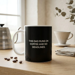 Taza De Café Este Papá Funciona Con Café Y Sin Plazos Divertido