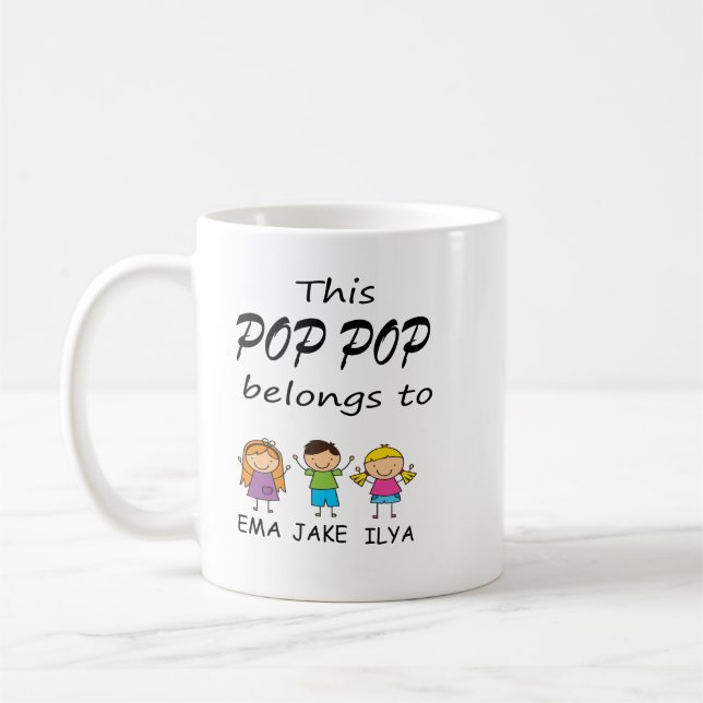 Taza De Café Este Pop Pertenece A (Izquierda)