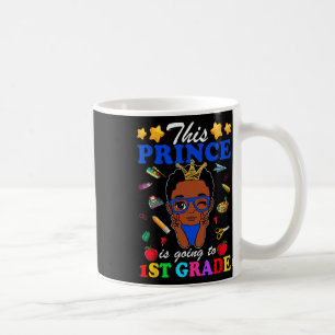 Taza De Café Este príncipe va al 1er grado de vuelta al colegio