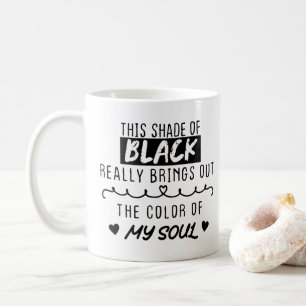 Taza De Café Este tono de negro realmente resalta el color de