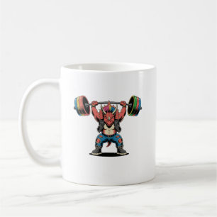 Taza De Café Estegosaurio Dinosaurio de Rock Punk Tocando Guita