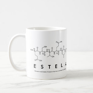 Taza De Café Estela peptide name mug
