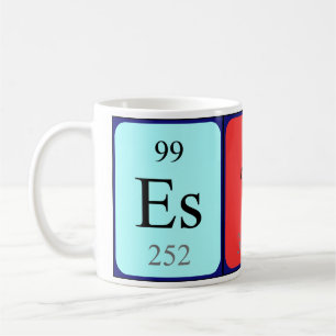 Taza De Café Ester nombre de tabla periódica mug
