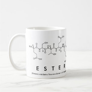 Taza De Café Ester peptide name mug