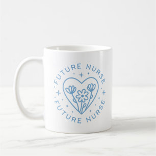 Taza De Café Estética azul de la motivación de los futuros estu