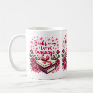Taza De Café Estética de lectura romántica de los libros de San