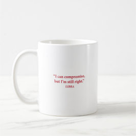 Taza de café estética de Libra