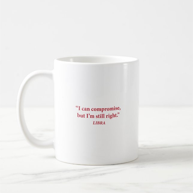 Taza de café estética de Libra (Izquierda)