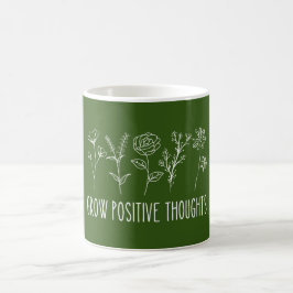 Taza De Café Estética de Pensamientos Positivos 