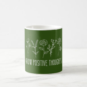 Taza De Café Estética de Pensamientos Positivos 