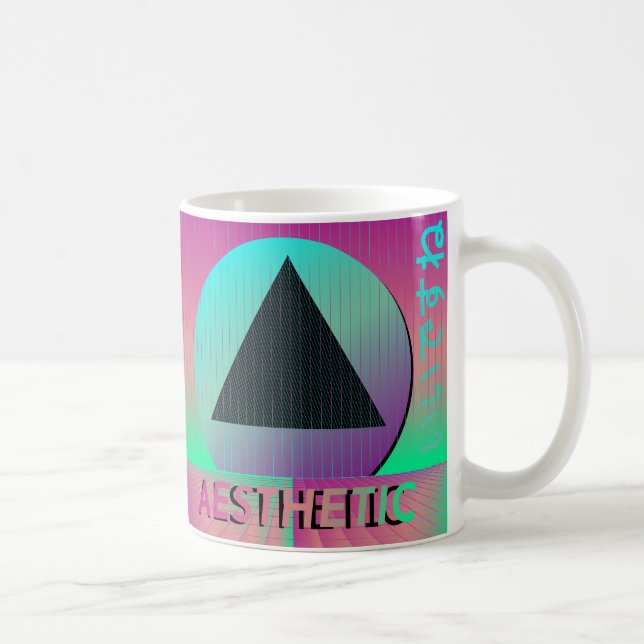 Taza De Café estética de vaporwave (Derecha)
