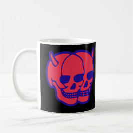 Taza De Café Estética gótica alternativa punk cráneo de diablo 
