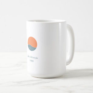 Taza De Café Estética Japonesa Sol y Mar