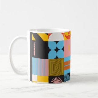 Taza De Café Estética neomoderna del diseño del brutalismo post