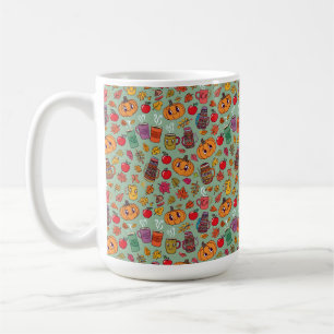 Taza De Café Estética Otoñal Acogedora