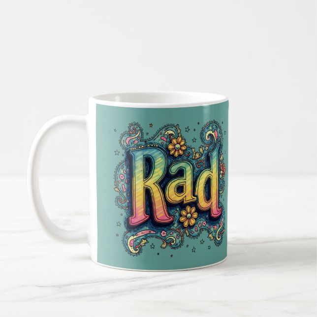 Taza De Café Estética psicodélica Groovy de los años 70 (Izquierda)