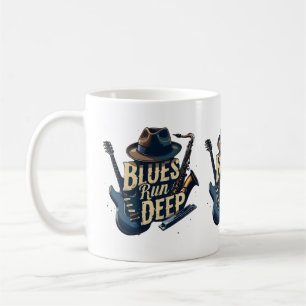 Taza De Café Estética Retro de Música Blues Jazz Vintage